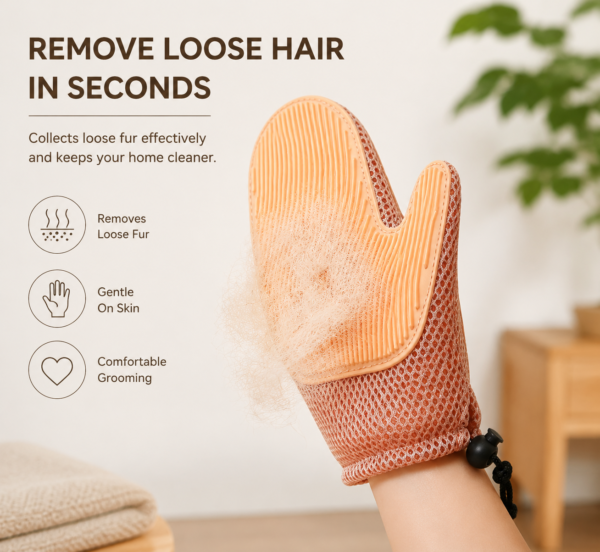 CoziPaw gentle pet grooming glove for comfortable at-home care