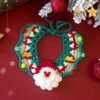 规范英文文件名 (SEO Filename) 图片 ALT 文本 (SEO Image ALT) cozipaw-christmas-collar-b53-pom-pom-santa.jpg CoziPaw hand-knitted pet Christmas collar B53 with crochet Santa and colorful pom-poms.
