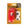 Portable dog waste bag dispenser with refill roll for convenient walks