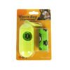 Portable dog waste bag dispenser with refill roll for convenient walks
