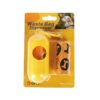 Portable dog waste bag dispenser with refill roll for convenient walks