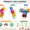 CoziPaw folding cat tunnel size and storage guide for indoor cats